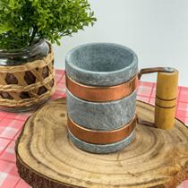 Caneca de pedra sabão com alça 350 ML