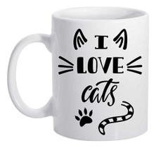 Caneca De Pets I Love Cats Gatos Animais Filhos Caneca De Pets I Love Cats Gatos Animais Filhos