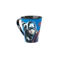 Caneca De Plástico 360 Ml Avengers Capitão América Plasutil