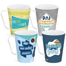 Caneca de plastico frases pai 430ml