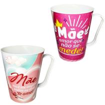 Caneca De Plastico Mae Sortidas 430Ml