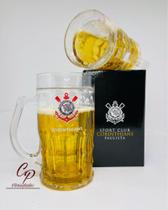 Caneca de Plástico Time Corinthians Com Gel Isolante Térmico 400 ml - Produto Licenciado -Mileno