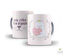 Caneca de polímero Dia das Mães - Mãe de Pet