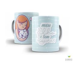 Caneca de polímero Dia das Mães - Mãe de Pet