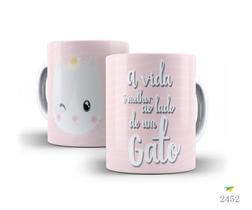 Caneca de polímero Dia das Mães - Mãe de Pet