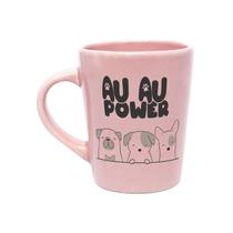 Caneca de Porcelana 270ml Au Au Power Rosa Caneca de Porcelana 270ml Au Au Power Rosa