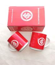 Caneca De Porcelana 300ml Do Internacional Cx. com 2 canecas oficial Caneca De Porcelana 300ml Do Internacional Cx. com 2 canecas oficial