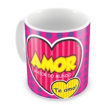 Caneca de porcelana 325ml amor - SUBLIME