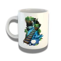 Caneca De Porcelana 325ml Com Design 3d Exclusivo Caminho Caneca De Porcelana 325ml Com Design 3d Exclusivo Caminho