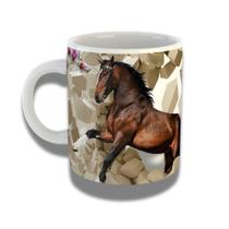 Caneca De Porcelana 325ml Com Design 3d Exclusivo Cavalo Caneca De Porcelana 325ml Com Design 3d Exclusivo Cavalo