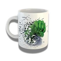Caneca De Porcelana 325ml Com Design 3d Exclusivo Mão Hulk Caneca De Porcelana 325ml Com Design 3d Exclusivo Mão Hulk