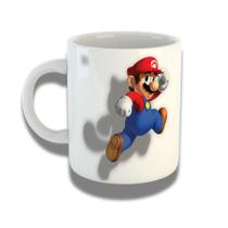 Caneca De Porcelana 325ml Com Design 3d Exclusivo Mario Caneca De Porcelana 325ml Com Design 3d Exclusivo Mario