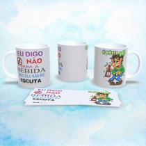 Caneca de Porcelana 325ml Decorada Divertidas Estampa 23