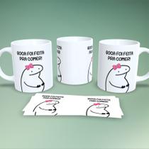 Caneca de Porcelana 325ml Decorada Flork Frases Estampa 10 Caneca de Porcelana 325ml Decorada Flork Frases Estampa 10