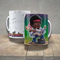 Caneca De Porcelana 325ml Decorada ícones Da Música Jimi Hendrix 2 Caneca De Porcelana 325ml Decorada ícones Da Música Jimi Hendrix 2