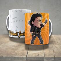 Caneca de Porcelana 325ml Decorada Ícones da Música Personalizada