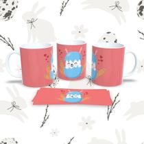 Caneca de Porcelana 325ml Decorada Páscoa Páscoa 20