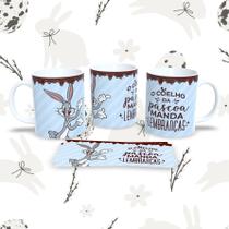Caneca de Porcelana 325ml Decorada Páscoa Páscoa 4 Caneca de Porcelana 325ml Decorada Páscoa Páscoa 4