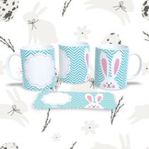 Caneca de Porcelana 325ml Decorada Páscoa Páscoa 43 Caneca de Porcelana 325ml Decorada Páscoa Páscoa 43