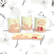 Caneca de Porcelana 325ml Decorada Páscoa Páscoa 48 Caneca de Porcelana 325ml Decorada Páscoa Páscoa 48