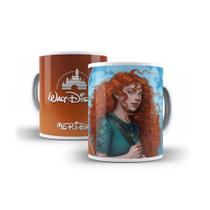 Caneca de Porcelana 325ml Decorada Princesas Merida Caneca de Porcelana 325ml Decorada Princesas Merida