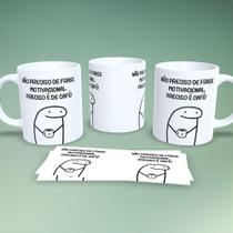 Caneca de Porcelana 325ML Flork Frases Estampa 6 Branco Outras Marcas Caneca de Porcelana 325ML Flork Frases Estampa 6 Branco Outras Marcas