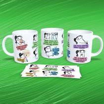 Caneca de Porcelana 325ML Flork Musical Estampa 18 Decorada Branca Outras Marcas Caneca de Porcelana 325ML Flork Musical Estampa 18 Decorada Branca Outras Marcas