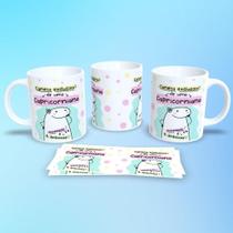 Caneca de Porcelana 325ML Flork Signos Capricórnio Branco para Café Chá e Chocolate Outras Marcas