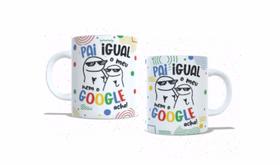 Caneca de porcelana 325ml pai igual google