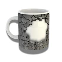 Caneca de Porcelana 325ml Personalizada com Design 3D Exclusivo Caneca de Porcelana 325ml Personalizada com Design 3D Exclusivo