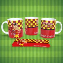 Caneca de Porcelana 325ml Personalizada Decorada Turma do Chaves Chapolin