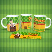 Caneca de Porcelana 325ml Personalizada Decorada Turma do Chaves Chaves Caneca de Porcelana 325ml Personalizada Decorada Turma do Chaves Chaves