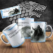 Caneca de Porcelana 325ml Personalizada Game Of Thrones Decorada Caneca de Porcelana 325ml Personalizada Game Of Thrones Decorada