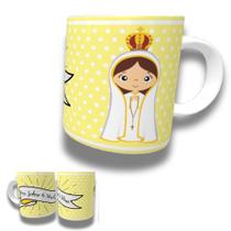 Caneca de Porcelana 325ml Personalizada Santos Católicos Decorada