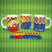 Caneca de Porcelana 325ML Turma do Chaves Nhonho Personalizada Decorada Branco Outras Marcas