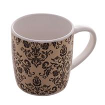 Caneca de Porcelana 350ml Provence Marrom Lyor