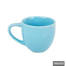 Caneca de Porcelana 95ml Azul Lisa - Tudo em Caixa