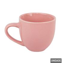 Caneca de Porcelana 95ml Rosa Lisa - Tudo em Caixa