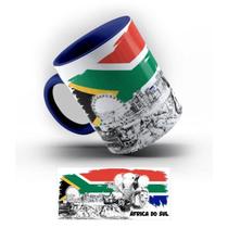 Caneca de Porcelana África do Sul Pontos Turísticos 325 ml.