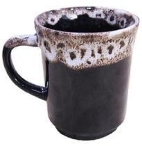 Caneca de porcelana americana borda decorada 230ml 03 unidades