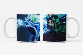 Caneca de Porcelana Anime Demon Slayer Personalizada 325ml