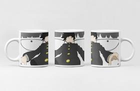 Caneca de Porcelana Anime Mob Psycho 100 Personalizada 325ml