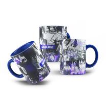 Caneca de Porcelana Anime Naruto Uchiha Sasuke 325mL