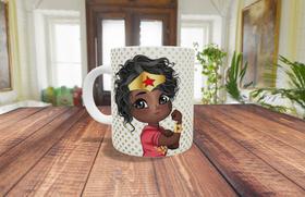 Caneca de Porcelana - Bonequinha - Você é única e perfeita Caneca de Porcelana - Bonequinha - Você é única e perfeita