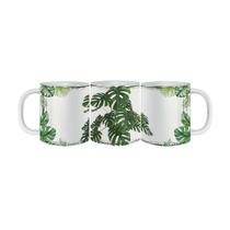 Caneca de Porcelana Botânica Costela de Adão Monstera 325ml Caneca de Porcelana Botânica Costela de Adão Monstera 325ml