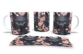 Caneca de Porcelana Branca Personalizada Coleção Animal em 3D