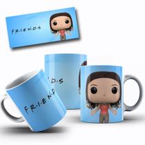 Caneca de Porcelana Branca Personalizada Coleção Funko Friends