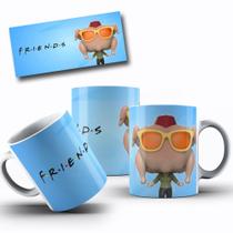 Caneca de Porcelana Branca Personalizada Coleção Funko Friends