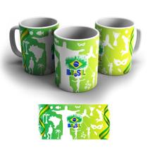 Caneca de Porcelana Brasil Diversidades 325ml.