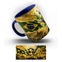 Caneca de Porcelana Brasil Futebol Campeão 325ml. Caneca de Porcelana Brasil Futebol Campeão 325ml.
